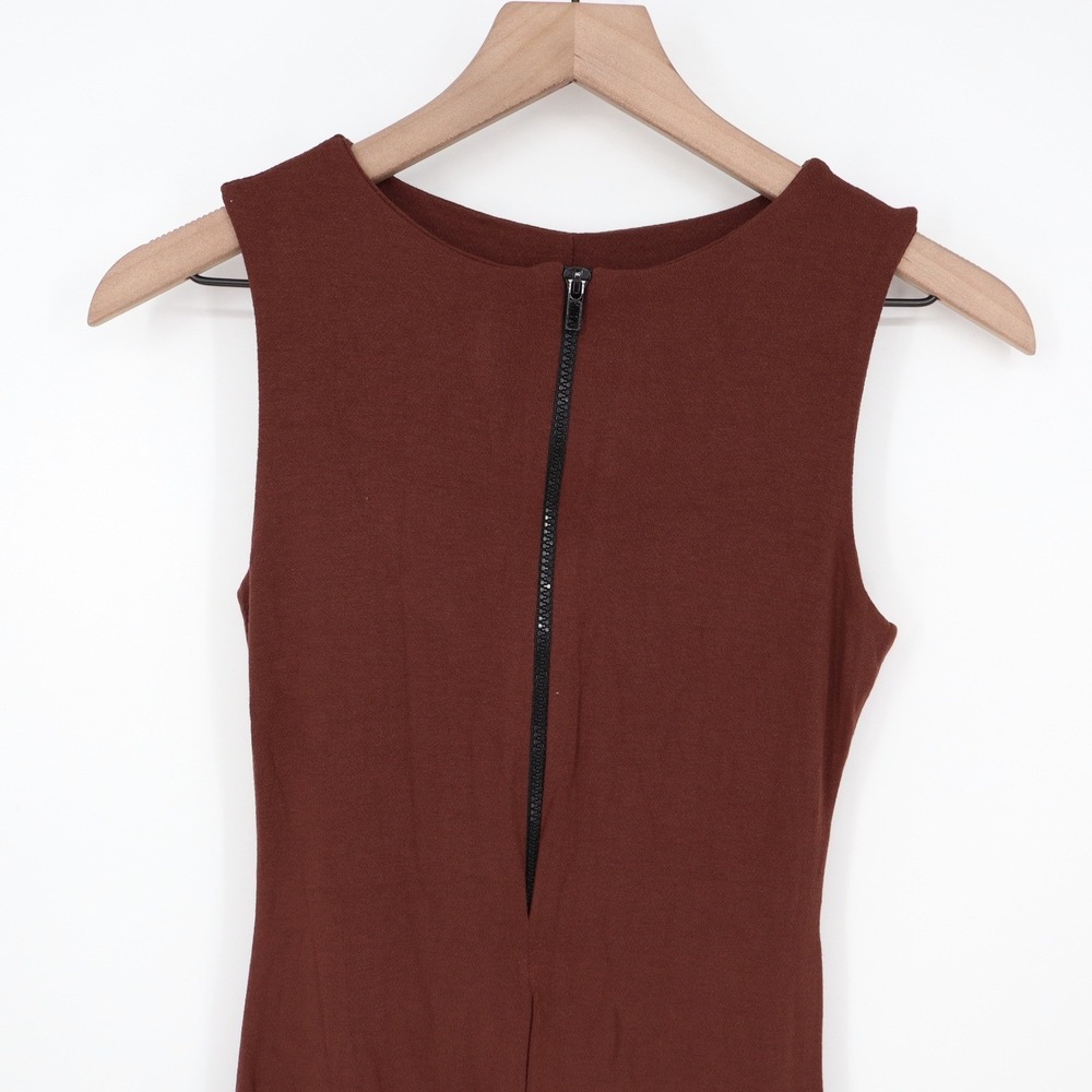 Naked Wardrobe Baby Mama Sleeveless Jumpsuit Brown Size Medium - Picture 3 of 8